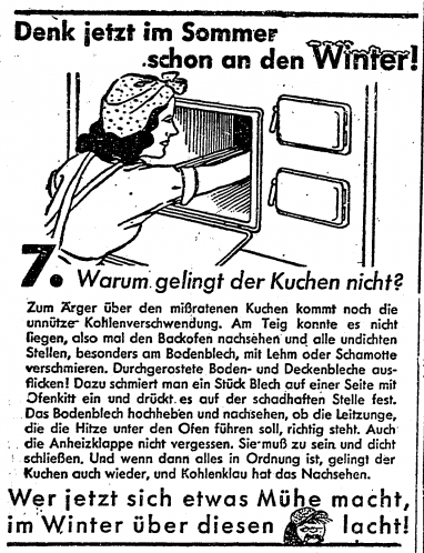 Plätzen backen mit dem Kohlenklau